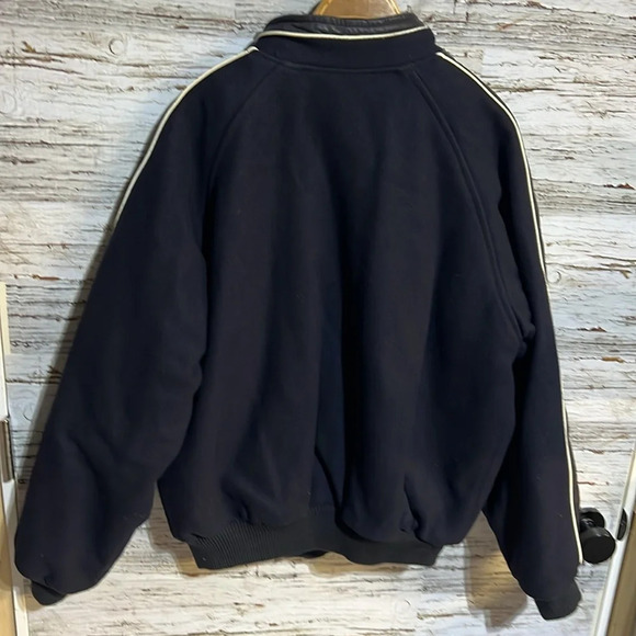 Vintage navy blue bomber jacket size large - Picture 9 of 9
